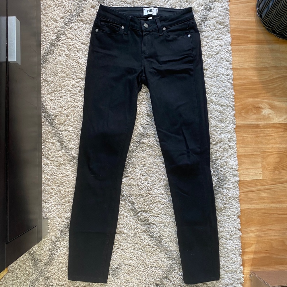 Paige Verdugo black skinny jeans size 25
